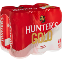 Hunter's Gold Cans 440ml (6)