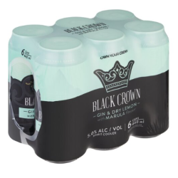 Black Crown Gin & Dry Lemon...