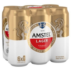 Amstel Lager Cans 500ml (6)